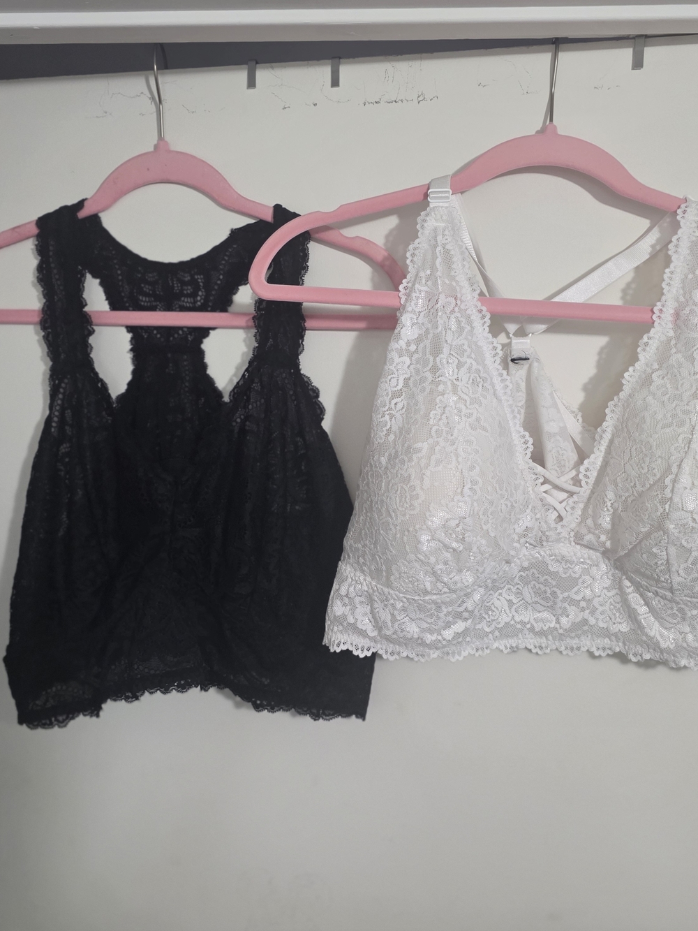 Torrid Size 3 Lace Bralette Set - Black & White